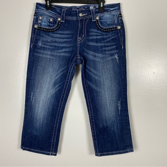 Miss Me easy crop capri jeans model JE5408EC5 size 29 - Picture 1 of 10